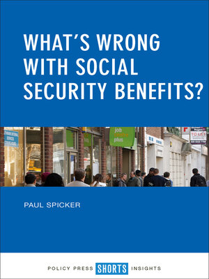cover image of What's Wrong with Social Security Benefits?